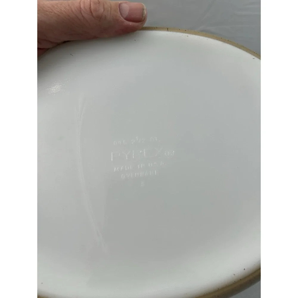 vintage pyrex homestead blue oval casserole dish 2.5 qt no‎ lid